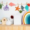 AOCEAN 54 Pcs 4 Inch Unfinished Wood Ocean Animal Cutouts for Kids - DIY Sea Life Painting Crafts for Home Decoration Bulk Wooden Craft Shapes for Paint
