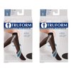 Truform Compression Stockings, 15-20 mmHg, Sheer, Knee High, Black, Medium (Pack of 2)