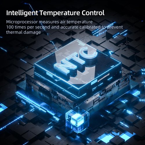 Kempten Professional Ionic Hair Dryer,1400W Blow Dryer 110,000 RPM Fast Drying High-Speed Hairdryer,Travel Blow Dryer,Lightweight Low Noise Home Salon Hair Dryer