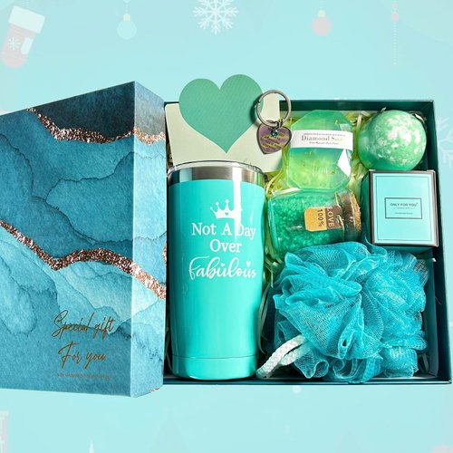 Christmas Gifts for Women, Relaxation Spa Gift Basket, Unique Gift Set for Mom, Sister, Wife, Best Friends, Female Coworker, Teacher, Nurse, Birthday Gifts for Women