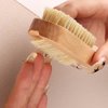 Nail Brush For Cleaning Fingernails, 2Pcs Bamboo Brush For Nail Scrubber, Flexible Bristle Finger Nail Brush To Clean Under Nails Dirt, Nail Scrub Brush Toenail Brush For Kids And Women (2pcs brush)