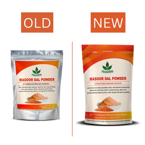 Havintha Masoor Dal Powder Herbal Facewash | Skin Brightener & Cleanser - 227 Grams