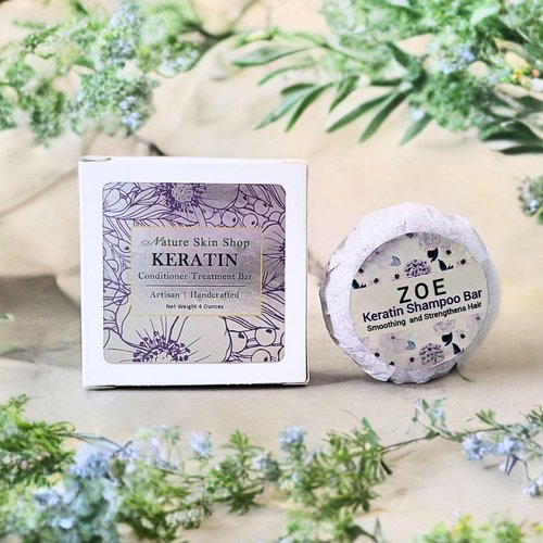 Keratin Shampoo And Conditioner Bar Gift Set (Shampoo & Conditioner Set)