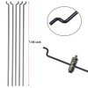 AONTOKY 5 Sets Nylon Control Horns + Steel PushRods + Pushrod Connector Linkage Stopper Parts for RC Airplane Model Aircraft