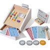 Cash Register Toys Pretend Play Calculator, Credit Card and Scanner Wooden Cash Register Toy Play Food for Boys & Girls Ages 3 4 5 6 7 Year Old as Preschool Gift for Kids