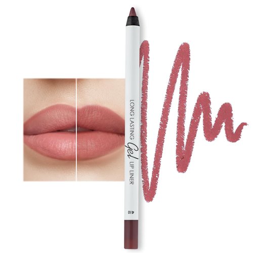 Lamel Matte Gel Lip Liner Pencil | Weightless & CreamyTexture - Sharpenable - Longwear & Waterproof - High Pigmented & Flawless Finish - Cruelty-free & Paraben-Free,- 410, 1,7g/0.05oz