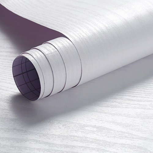 Arthome White Wood Contact Paper Peel and Stick Self-Adhesive Wallpaper,Decorative Vinyl Film for Countertop Cabinets Furniture Surface and Wall Coverling,Easy to Clean Removable 17x120''