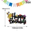 Slime Cake Topper for Painting Themed Happy Birthday Party Decor Artist Palette Graffi Paint Brush boys Girl Party Decorations Supplies