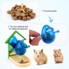 Rat Enrichment Toys, Rat Foraging Toys for Pet Rats Interactive Foraging Toys Intelligence Growth Rat Cage Puzzle Toy Treat Dispensing Slow Feeder for Rat Bird Parakeet Cockatiel Conure (House)