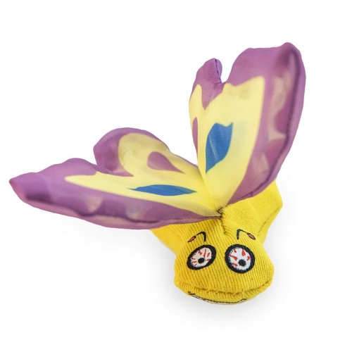 YEOWWW! Zhjdongtuo Organic Very Strong Crinkle Catnip cat Toy (1 x Purple L 6cm H 7cm)