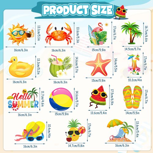 35Pcs Summer Pool Beach Hanging Swirl Decor, Hello Summer Beach Party Decorations Summer Themed Hawaiian Luau Party Swirls Streamers Ceiling Supplies for Boys Girls Kids Baby Shower Decorations