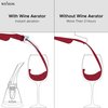 Wineos Wine Aerator Pourer Spout - Includes Wine Decanter With Aerator And Stand For Easy Storing, Wine Guide Booklet.