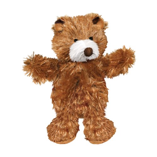 KONG - Plush, Low Stuffing Squeak Teddy Bear Dog Toy -Replacement Squeaker Included- For X-Small Dogs