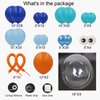 Ocean Themed Party Decorations 165pcs Blue Balloon Arch Garland Kit Bubble Balloons Marine Animals Fish Balloons for Nemo Dory Luca Birthday Under The Sea Decorations Shark Party