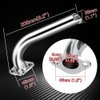 FVRITO Exhaust Pipe Header for CT200u Coleman BT200X CT200U-EX KT196 Mini Bike Go Kart Predator 212cc 224cc 196cc Honda 6.5HP GX160 GX200 Clone Engine Baja Warrior MB200 Performance Parts Silver