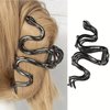 Halloween Hair Claw Clips Hair Claw for Women 1Pcs Snake Hair Claw Clips for Thick Hair Black Hair Clips Hair Clips Metal Hair Clips Black Snake Designs Halloween Clips Cute Hair Clips Accessories