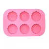 X-Haibei Round Mooncake Chocolate Lotion Bar Soap Cookies Wax Silicone Mold Dia. 2.5inch, 1.5oz per Cell