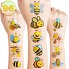 96PCS Bee Temporary Tattoos for Kids - Cute Party Favors & Decorations, Perfect for Birthday Parties, School Prizes, and Themed Gifts for Boys & Girls