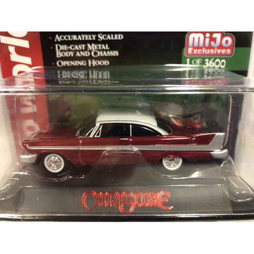 1958 Plymouth Fury Christine Red Chrome Limited Edition to 3600 pieces Worldwide 1/64 Diecast Model Car by Autoworld CP7494