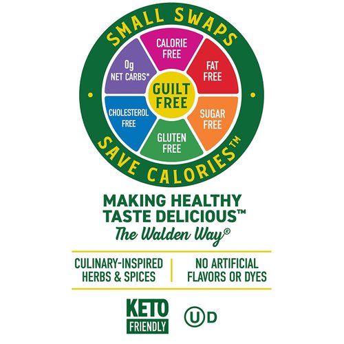 Walden Farms Caesar Dressing 12 oz. Bottle, Smooth and Creamy Flavor, Fresh Natural Topping, 0g Net Carbs Condiment, Kosher Certified, So Tasty on Salads, Carrots, Cucumbers, Croutons and Many More