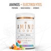 Ultra Human Amino Code | Essential Amino Acids + BCAAs + Coconut Water Electrolytes | Fast Hydration Workout Recovery Flavored Amino Energy Powder Drink | Clean Formula, 40 Servings - Sour Candy