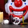 BOBISUKA Halloween Vampire Makeup Kit with White Face & Body Paint, Fake Blood, Black and Red Face Paint Crayon and Fake Teeth SFX Makeup Set for Zombie Wounds Clown Cosplay Special Effects Makeup