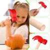 10Pcs Hammer Toys with 100Pcs Small Wooden Hammer Simulation Fake Hammer Maintenance Tools,Toy Hammer Plastic Toddler Claw Hammer Portable Toys Pretend Play Fake Mallet Hammer for Boys Girls