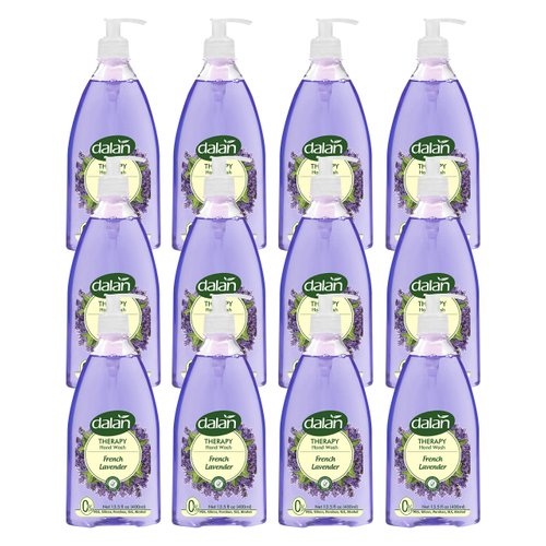 Dalan Therapy French Lavender Ultra Moisturizing Liquid Hand Soap for Normal and Dry Hands Fresh Clean and Soft Feeling (13.5 Fl Oz / 400 mL (Pack of 12))