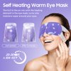 BeHoomi 30Packs Steam Eye Mask, Heated Eye Mask Warm Compress for Eyes, Self Heating Disposable Eye Masks, Sleep Mask for Home, Spa, Office, Travel Essentials & Relaxation Gifts (Lavender)