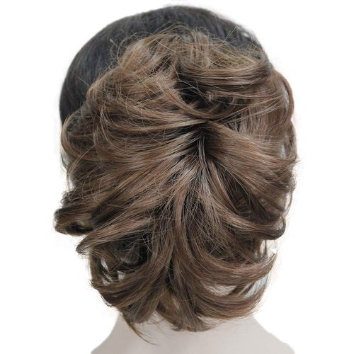Wiginway Short Light Auburn Curly Clip In Claw Ponytail Hair Extension Synthetic Hairpiece with a jaw/claw clip