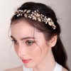 BERYUAN Hair Vine for Women Bridal Hair Comb for Bride Pearls Crystal Hair Comb Slide SILVER