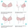 Sticky Bra 2 Pairs Strapless Backless Bra Adhesive Invisible Lift up Bra Push up Bra for Backless Dress (Beige and Black) B