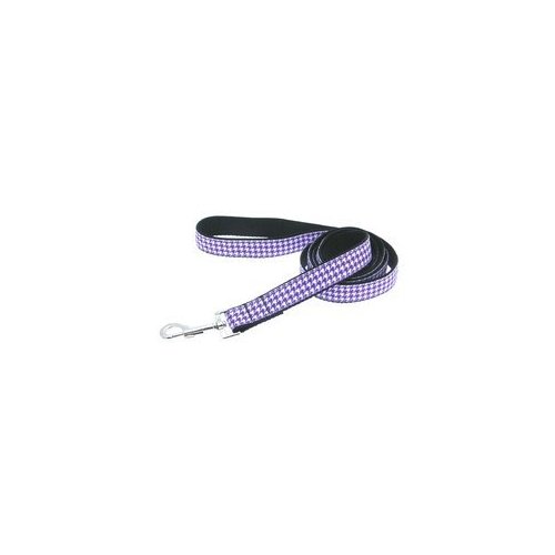 Mirage Pet Products Houndstooth Nylon Dog Leash, 6', Purple