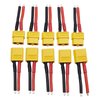Blomiky XT60H 5 Pairs Female and Male 14AWG Silicon Wire Extention Deans XT60 Plug Connector for RC Cars Drone Lithium Battery XT60 Plug 5