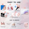 Oxizona Solid Nail Glue Gel for Press On Nails Acrylic Nail Tips, Fake Nails, Hard Gel Glue for False Nails DIY at Home 15ML UV-Cured
