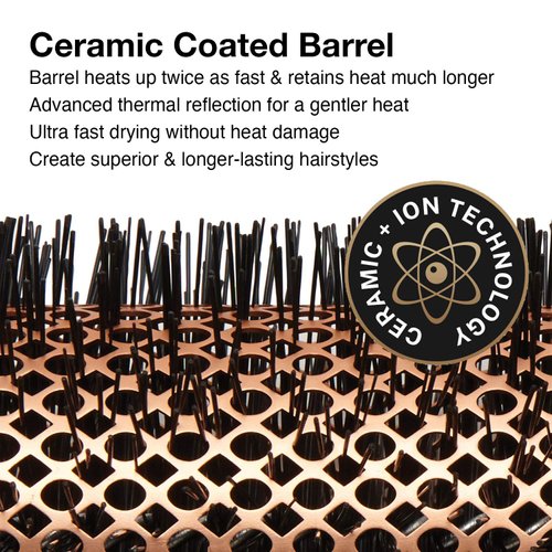 Olivia Garden Heat Pro Ceramic + Ion Round Brush, HP-22, 1"