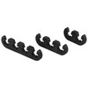 X AUTOHAUX 12pcs 7mm 8mm 8.5mm 8.8mm Car Engine Spark Plug Separators Ignition Wire Separators Holder Black