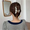 AIUPUOC Elegant Big Pearl Hair Clip - White Big Size Acrylic Hairpin Hair Crab Barrettes Hair Accessories for Women - 1Pcs