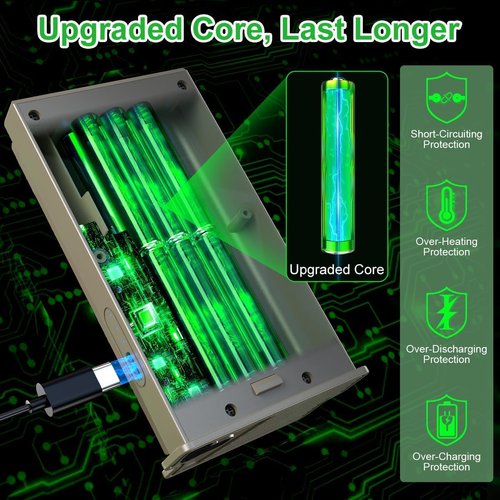 Quirkygame 2 Pack Reveal Hunting Camera Battery Pack - Compatible with Game Trail Hunting Camera X, X Pro,Pro 3.0, X Gen 2.0,X Gen 3.0,XB,SK Models - Convenient Rechargeable Lithium Battery Pack