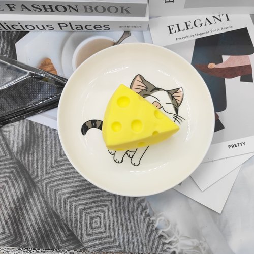 Squeeze Cheese Toy, Decompress, Super Soft, Pull, Stretch and Squeeze Toys, Food Party Favors for Kid Novelty Toy Birthday Gifts for Boys Girls Adults, Play House Toy, Educational Toy Simulation Food