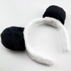 YAXAMING Halloween Panda Ears Headband Bow Tie Tail Bear Ears Hair Hoops Bands Bowtie Animal Headpiece Hairband Women Xmas Holiday Festival Parade Cosplay Wedding Dress Up Birthday Party Accessories