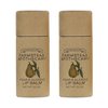Farmstead Apothecary 100% Natural Lip Balm with Organic Beeswax, Organic Shea Butter & Organic Coconut Oil, Pear & Almond 0.2oz (Pack of 2)