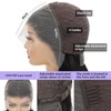 10 Inch Bob Wig Human Hair 13x4 HD Lace Front Wigs Human Hair Pre Plucked Short Bob Wig Lace Frontal Wigs for Black Women Human Hair Bob Wig 180% Density Straight Human Hair Wigs Natural Color