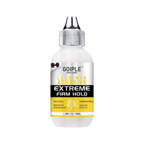 Goiple Wig Glue Lace Glue for Lace Front Lace Wigs, Waterproof Lace Front Wig Glue for Wigs, Strong Hold Transparent Lace Adhesive for Hair Replacement Invisible Hair Bonding Wig Adhesive(1.28 fl oz)