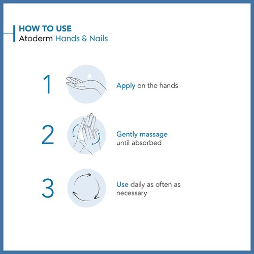 Bioderma Atoderm Hand and Nail Cream, 1.69 Fl Oz