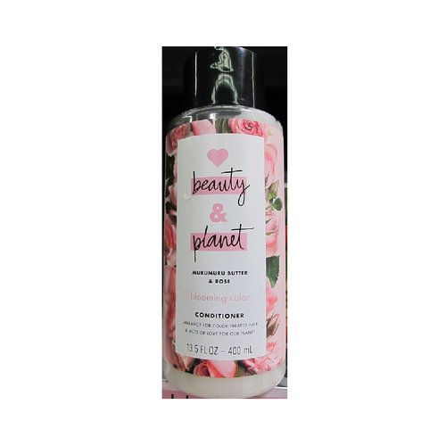 Love Beauty and Planet, Blooming Color Sulfate Free Shampoo for Color Treated Hair 13.5, Murumuru Butter and Rose, rose, 13.5 Fl Oz (Pack of 2)