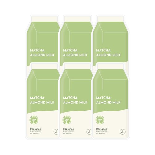 ESW Beauty Matcha Almond Milk Radiance Plant-Based Milk Mask Multipack