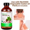 2 Pcs USDA Certified Organic Castor Oil, Natural Oil Cold Pressed in Glass Bottle, Massage Oil, Pure for Hair Growth, Eyelashes, Eyebrows, Lash Serum, Hexane Free, Caster Oil in Bulk, 8 oz Per Bottle