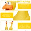 Hungdao 1 Pcs Horse Toys Latex Squeaky Squeeze Chicken Squeak Horse Turkey Balls for Play Fake Screaming Chicken Toys for Horses Soccer Ball for Reduce Separation Anxiety Noise Maker Squeaker(Yellow)