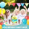 Sabary 48 Pcs Happy Birthday Pencils Rubber Bracelets Set Birthday Party Favors Birthday Pencils Silicone Wristbands Birthday Bracelet for Kids Students Teachers Classroom Reward Gifts (Cute Style)